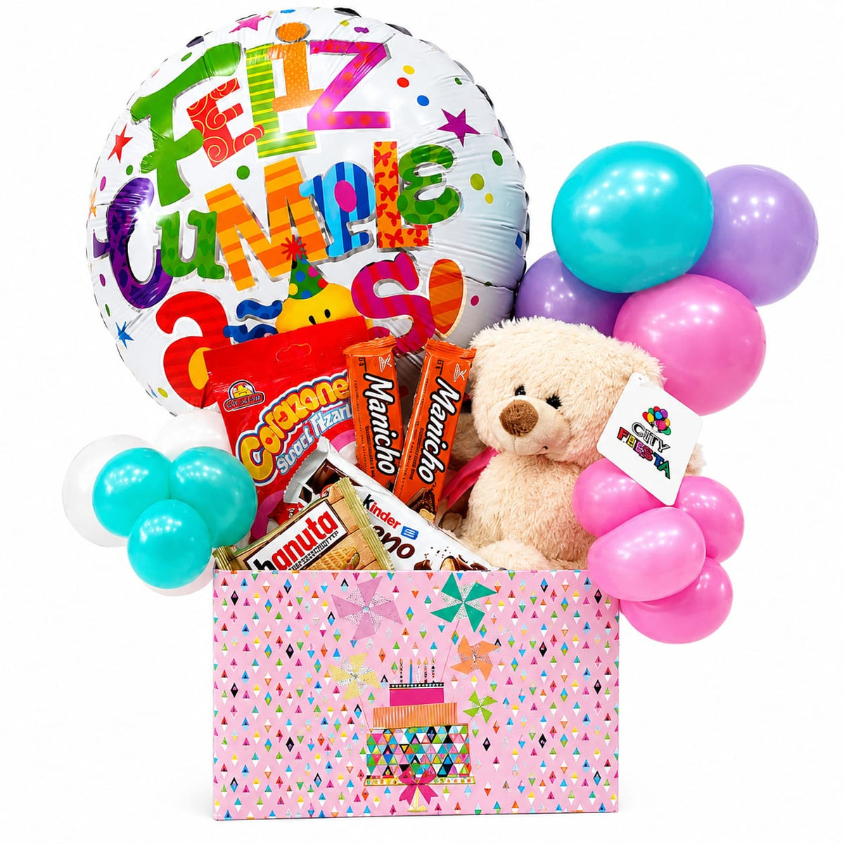 🎈 Caja Dulce Cumpleaños con Osito
