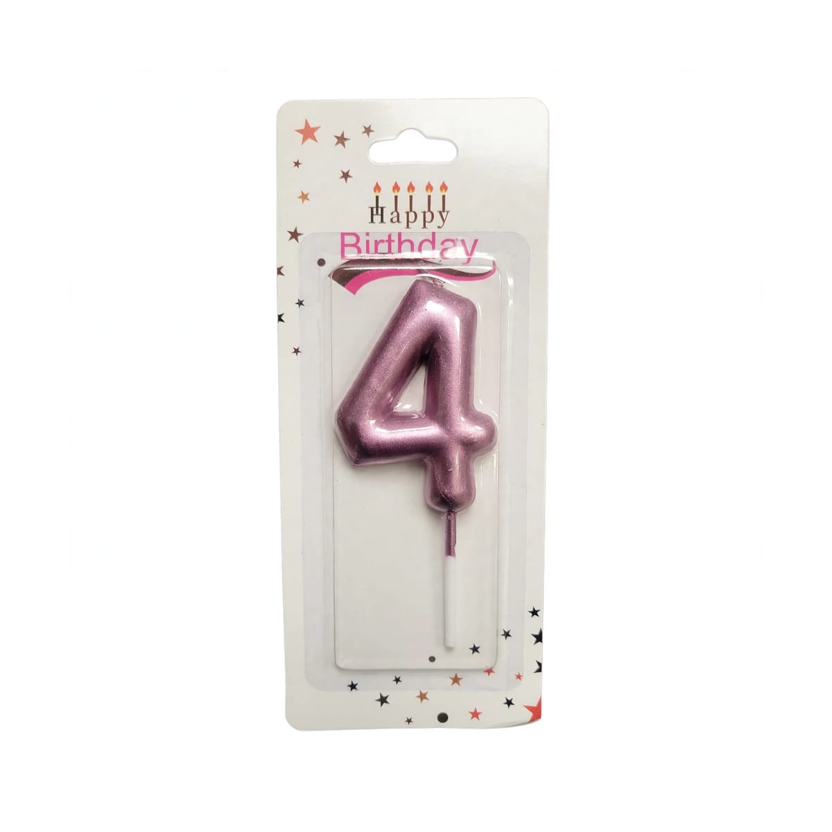 Velas Numéricas Metalizadas para Cumpleaños Oro Rosa