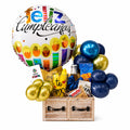 Arreglo “Feliz Cumpleaños” con Globo, Chocolates y Globos
