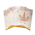 Set Guirnalda Unicornio Floral con Borde Glitter Dorado