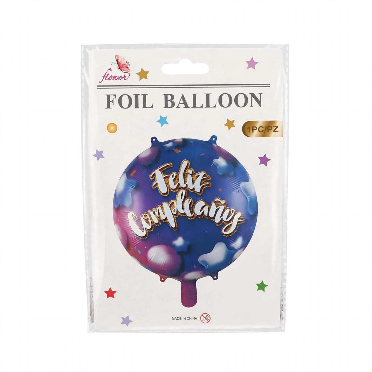 Globo Foil Estrella 18" Happy Birthday