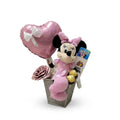 Minnie Rosa con Chocolates y Corazón.
