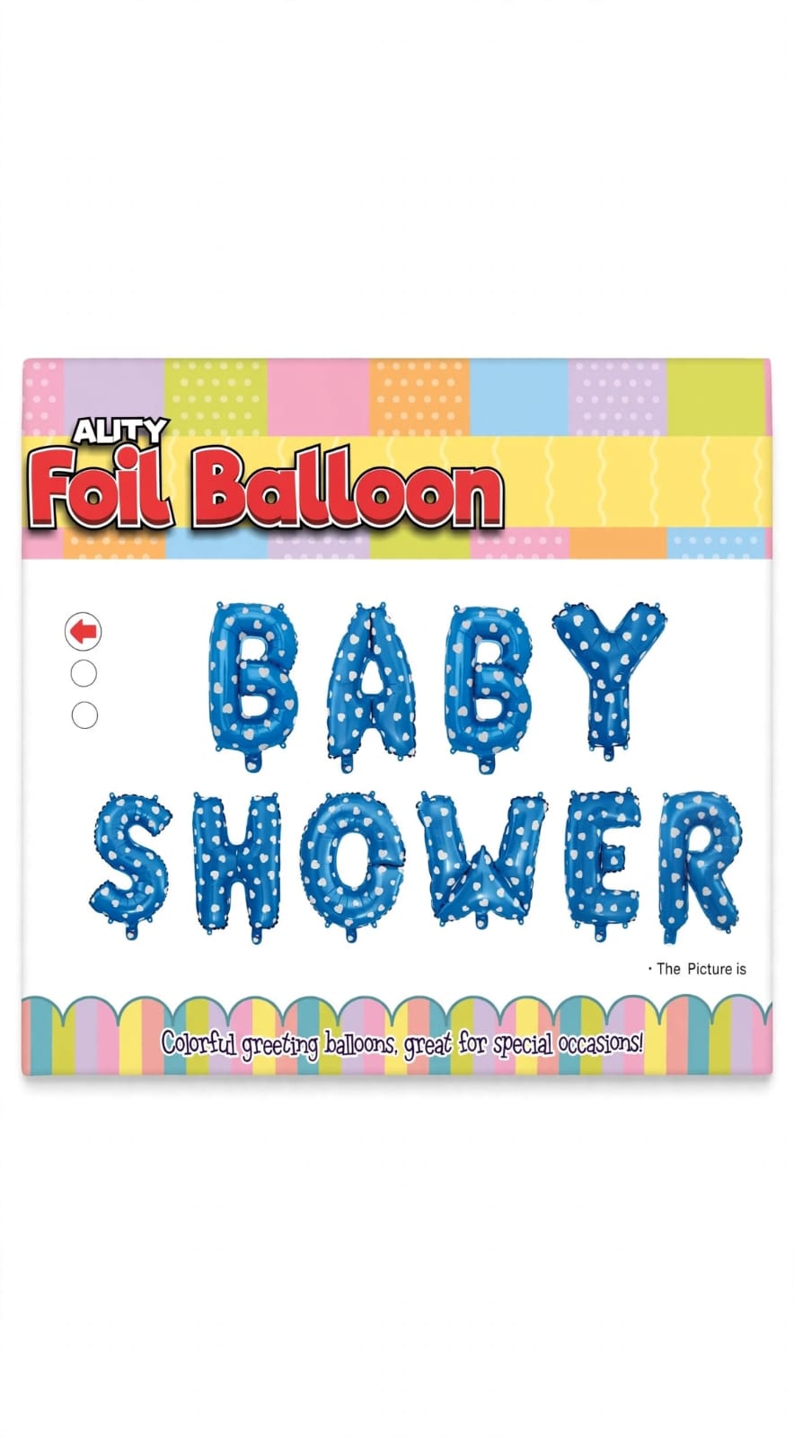 Globo  BABY SHOWER Rosa Corazones 40cm - 10 Letras Baby Shower Niña