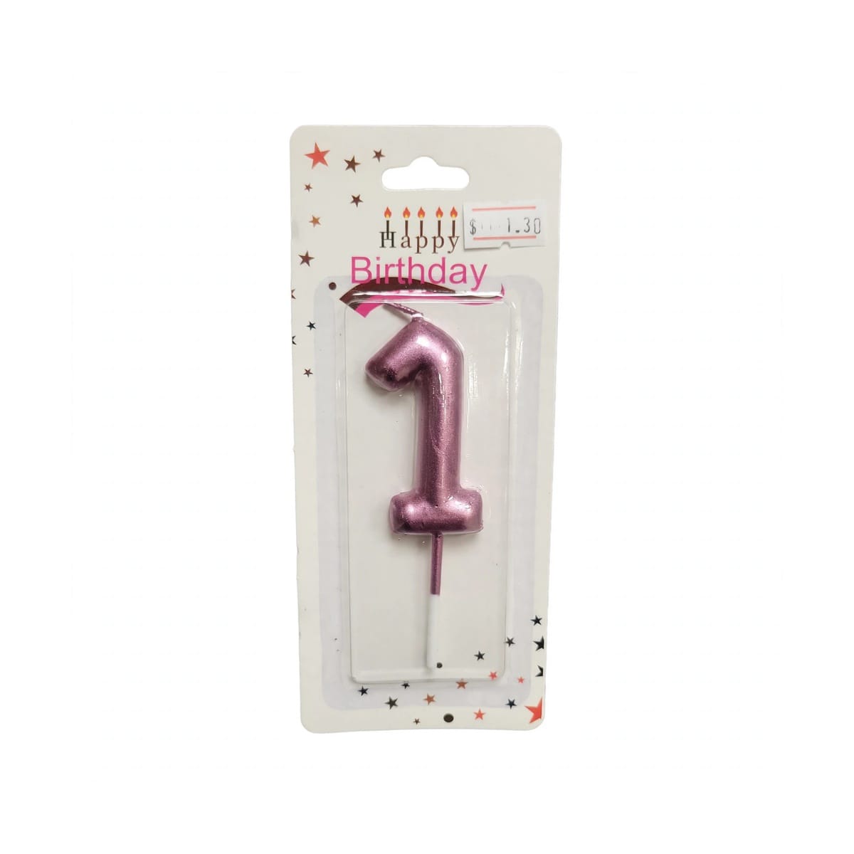 Velas Numéricas Metalizadas para Cumpleaños Oro Rosa
