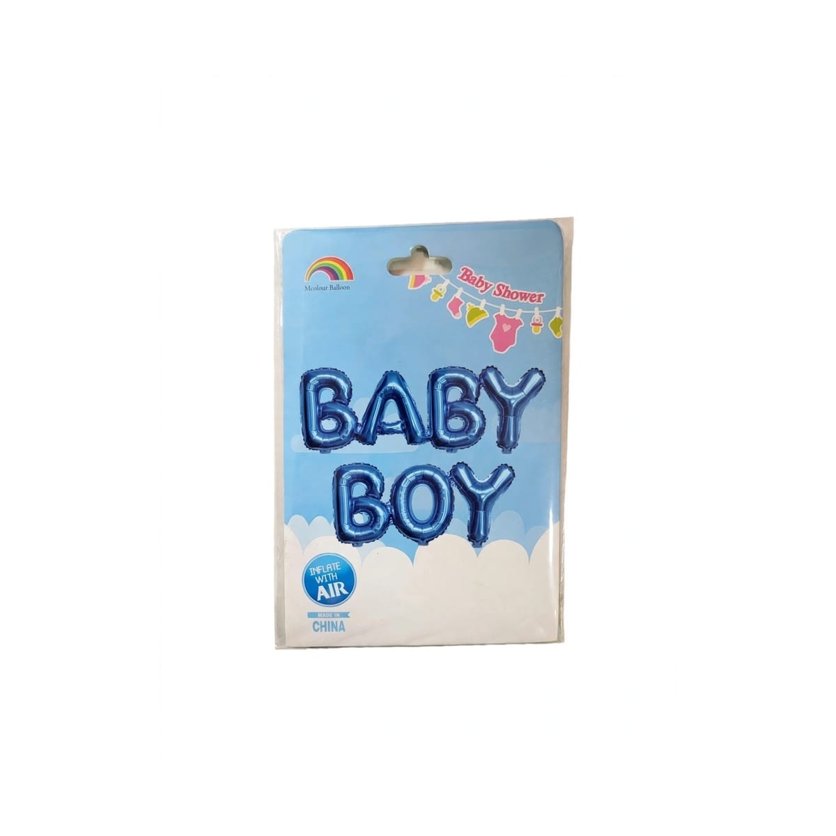 Banner Globos Foil BABY GIRL Baby Shower Niña