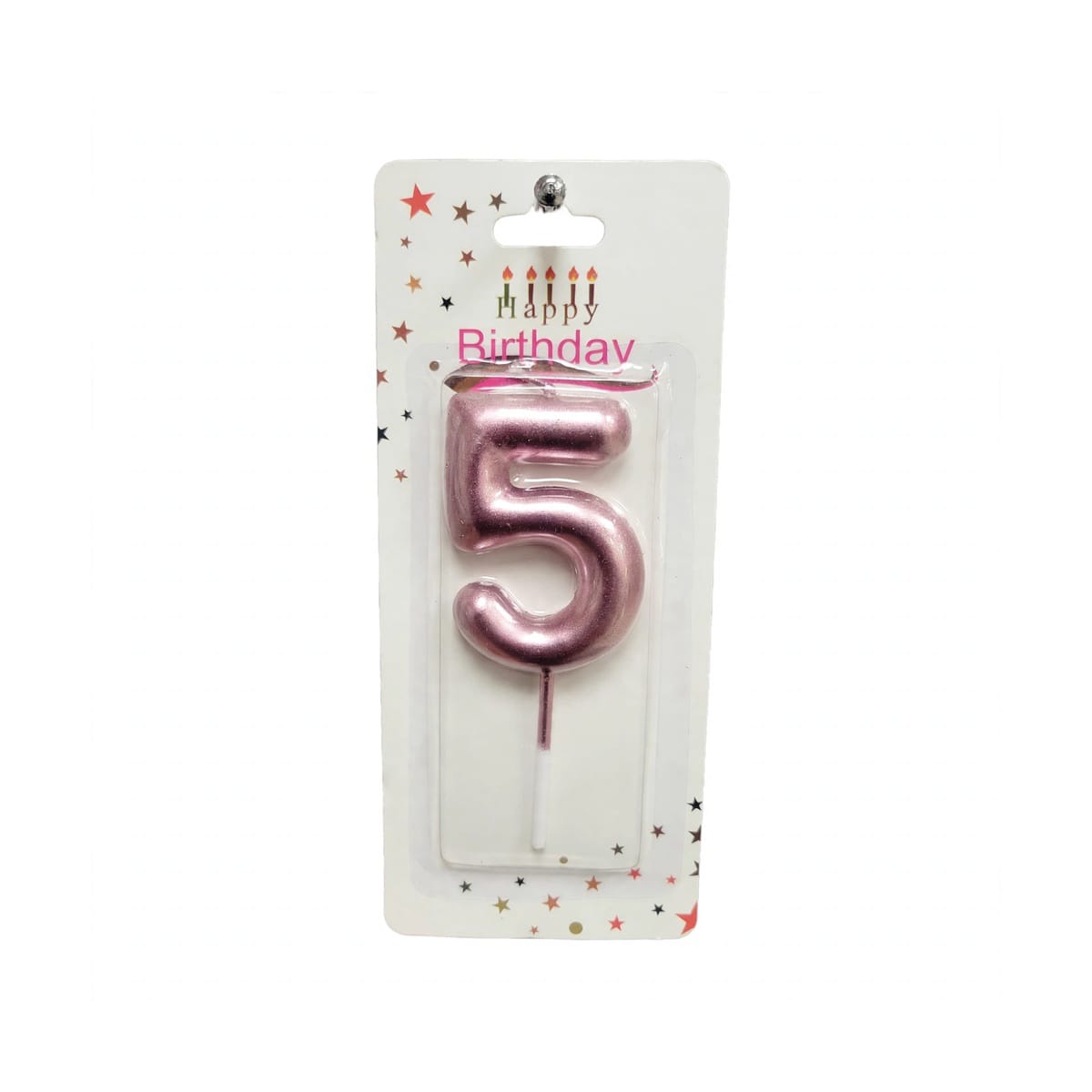 Velas Numéricas Metalizadas para Cumpleaños Oro Rosa