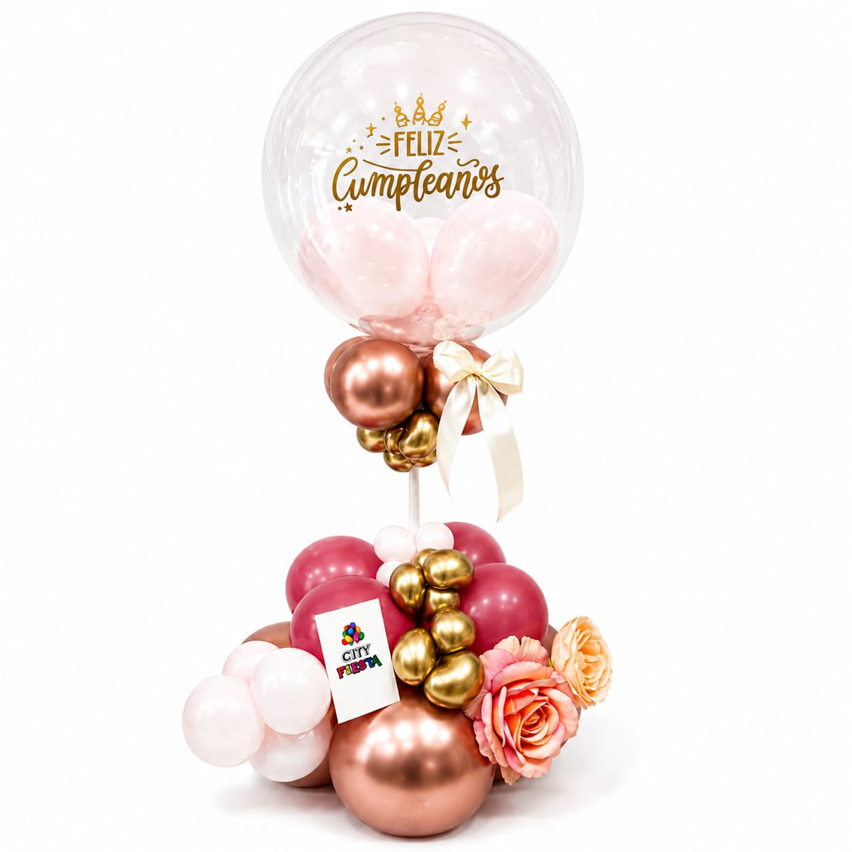 Arreglo Cumpleaños Rosé Glam