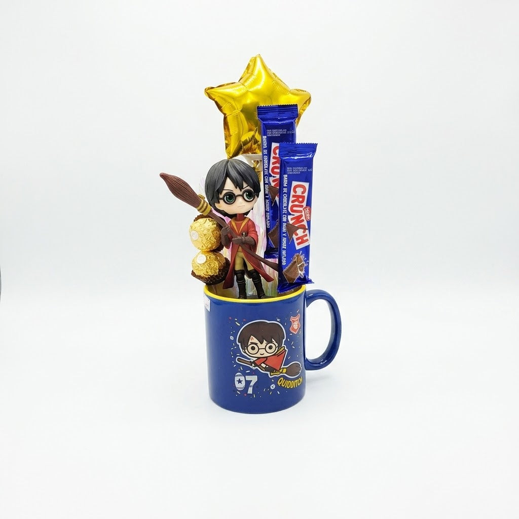 Set de Regalo Mágico con Taza, Figura y Chocolates