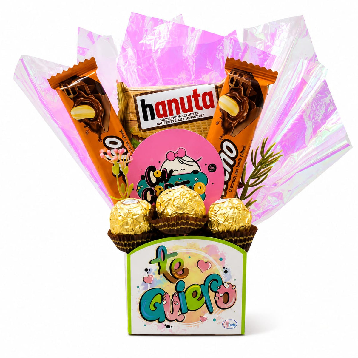 Arreglo “Te Quiero” con Chocolates y Ferrero Rocher