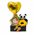 Arreglo “Te Quiero Mucho” con Panda, Girasol y Chocolates