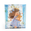 Funda de Regalo Transparente PVC con Diseño Niña y Osito