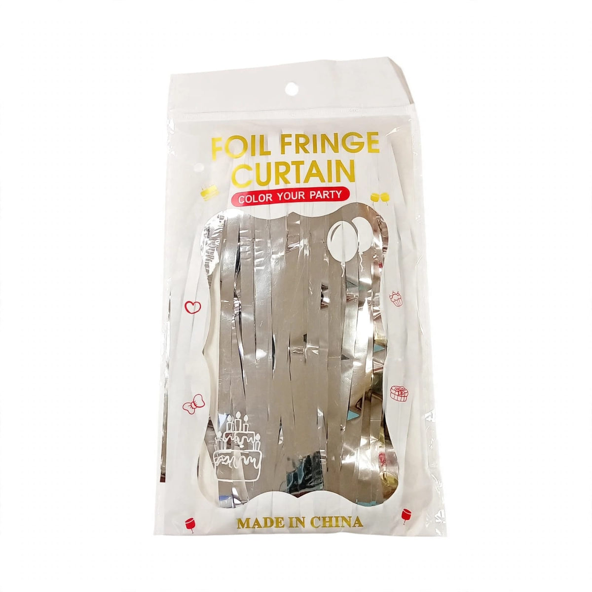 Cortina Foil Fringe Metalizada - Color Your Party 1x2m