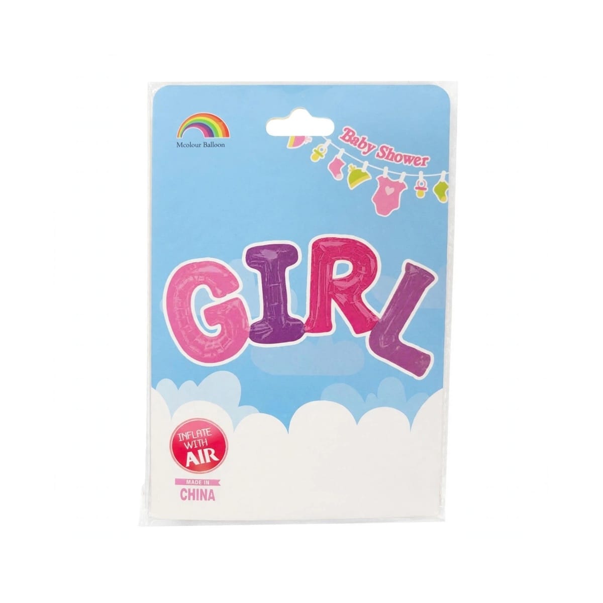 Banner Globos Foil BOY Baby Shower