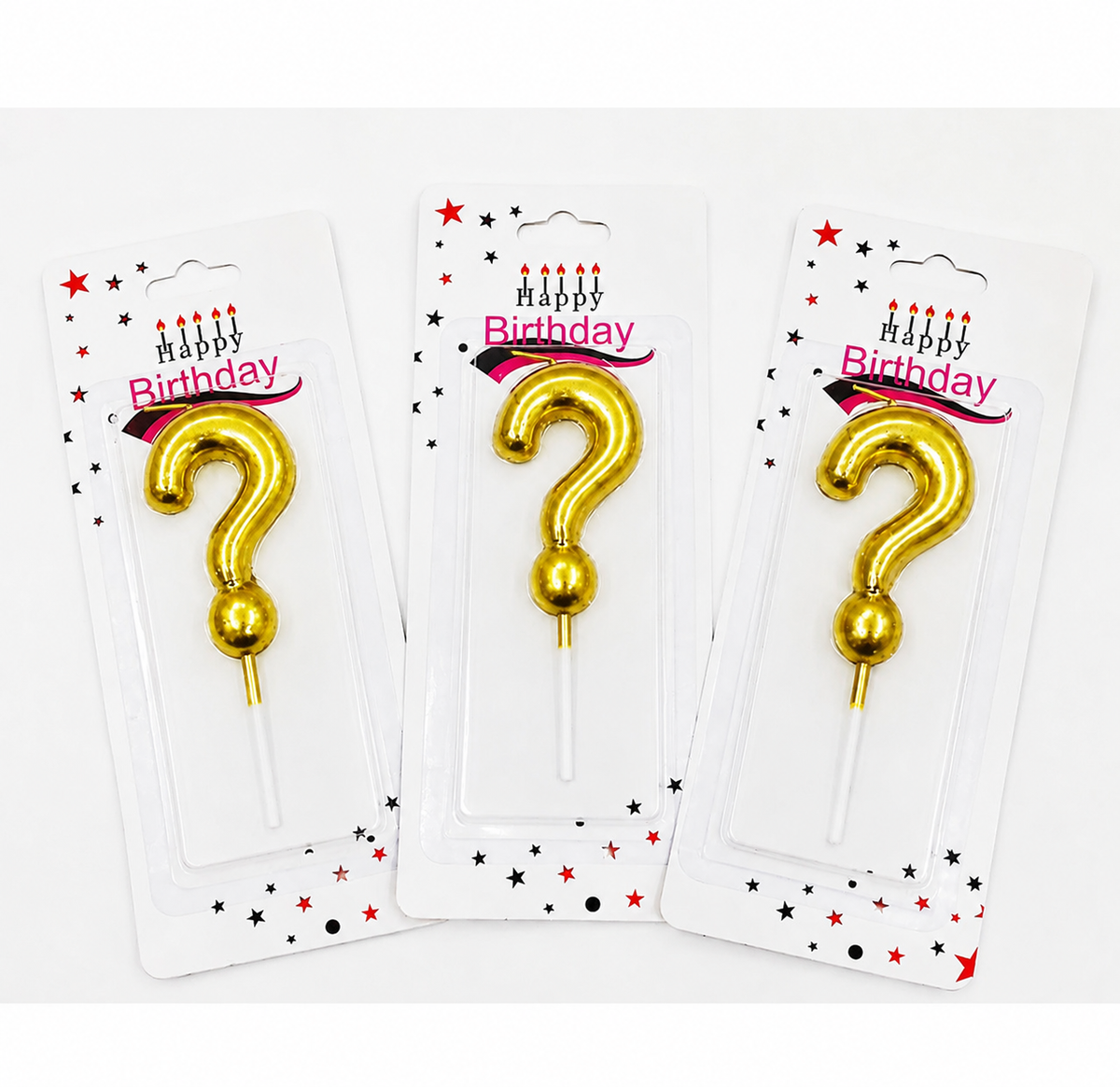 Velas Numéricas Metalizadas para Cumpleaños