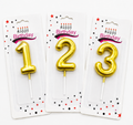 Velas Numéricas Metalizadas para Cumpleaños