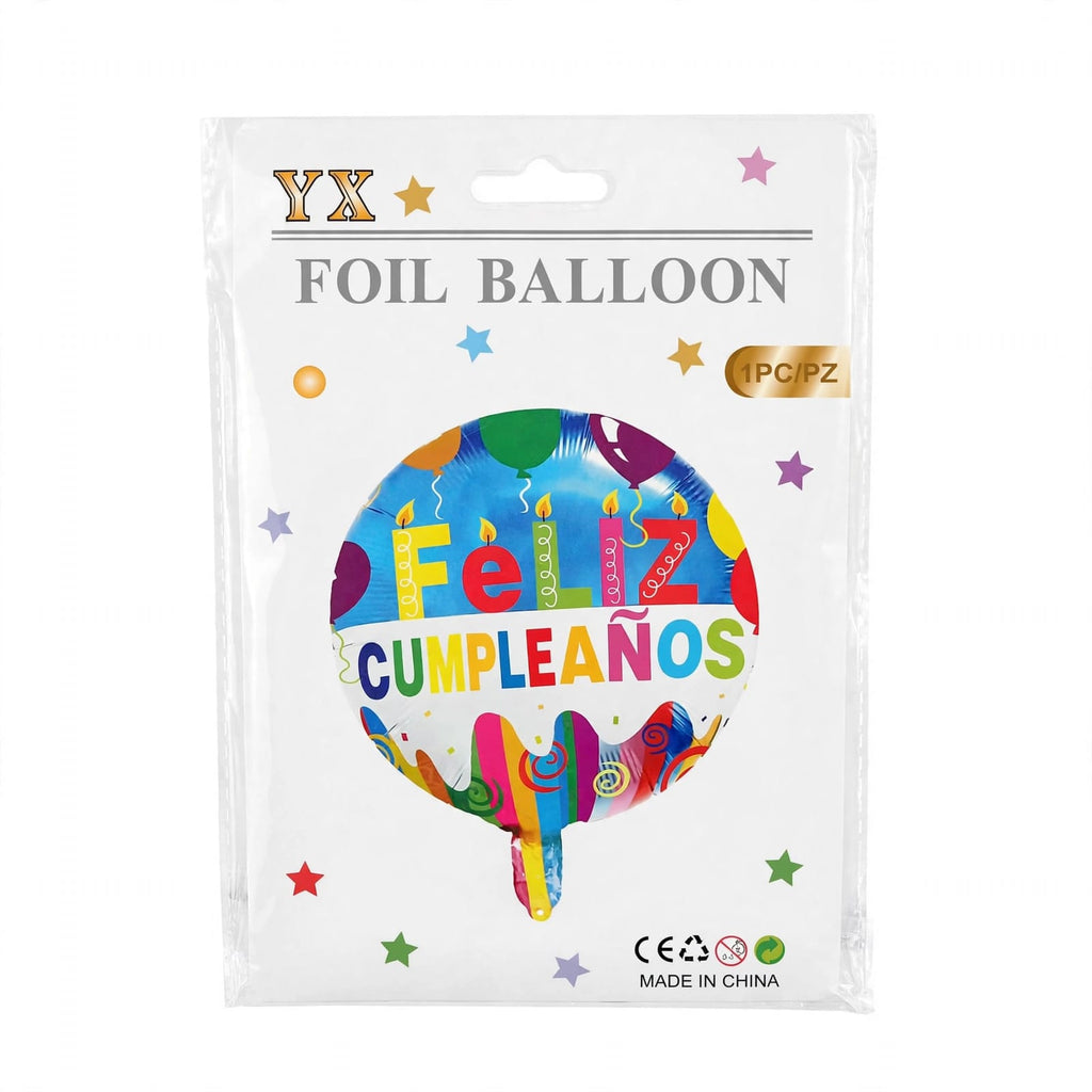 Globo Foil Estrella 18" Happy Birthday