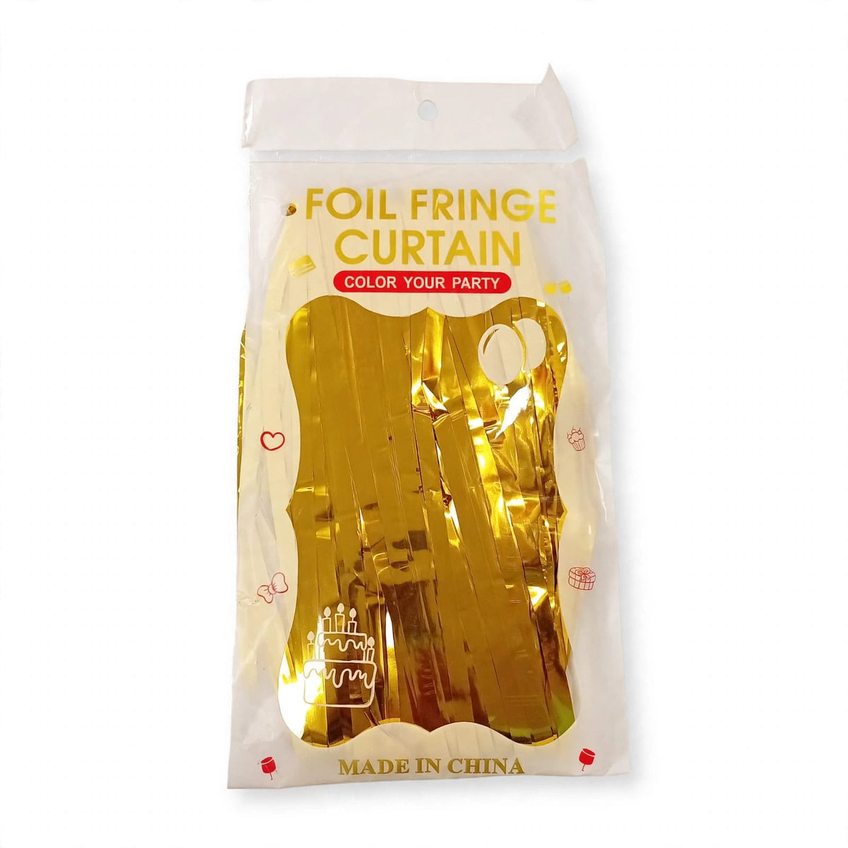 Cortina Foil Fringe Metalizada - Color Your Party 1x2m